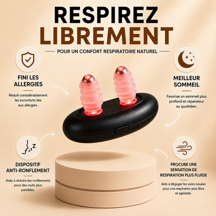 Appareil nasal à lumière rouge